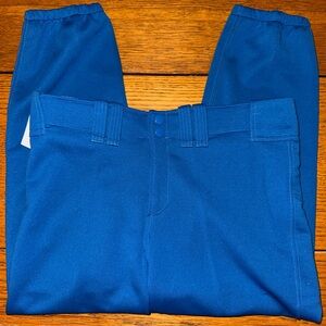 Mizuno Women’s Vibrant Blue Belted Softball Pants Size Medium